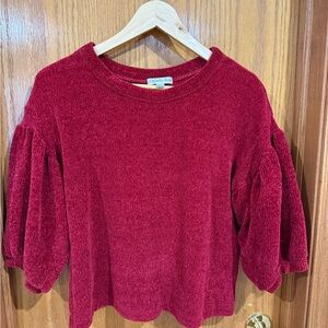 Ophelia Roe Women's Red Crew Neck Sweater Sz S